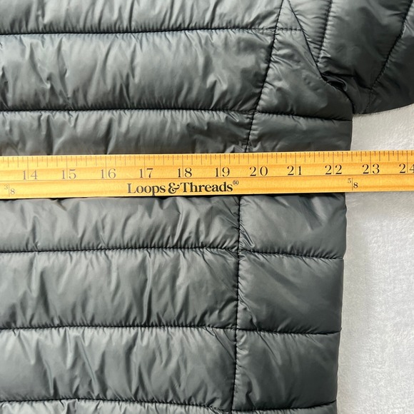 SAVE THE DUCK Alexander Puffer Jacket Mens M Ultra Light Down Alternative  Gray - Picture 8 of 9